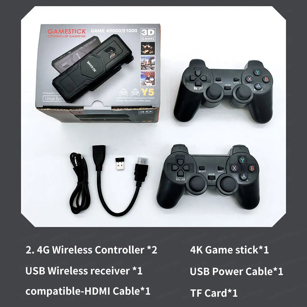 Retro Gaming Y5 TV Game Stick Set